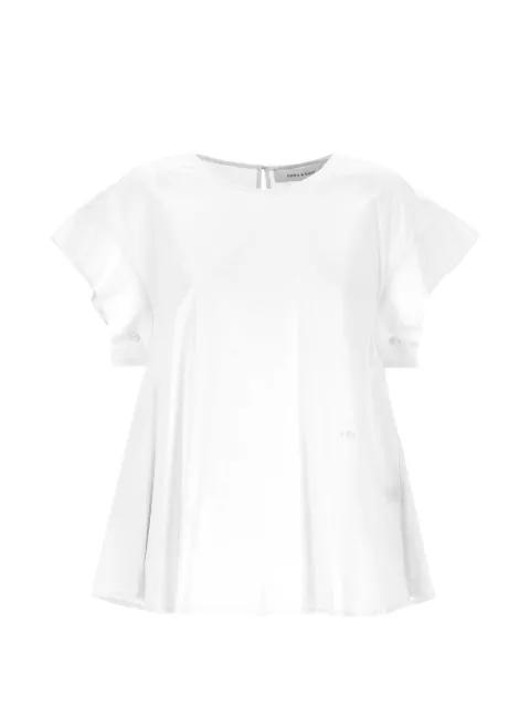 ruffled-sleeve button-detail shirt by EMMA E GAIA