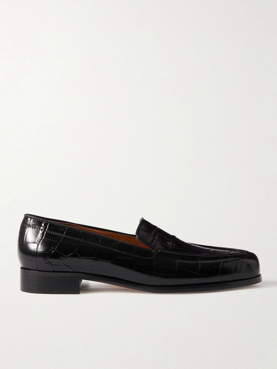 Danielle croc-effect patent-leather loafers by EMME PARSONS