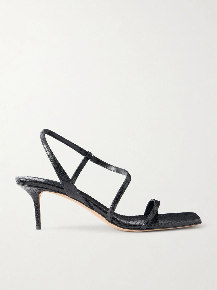 Delicat lizard-effect leather sandals by EMME PARSONS