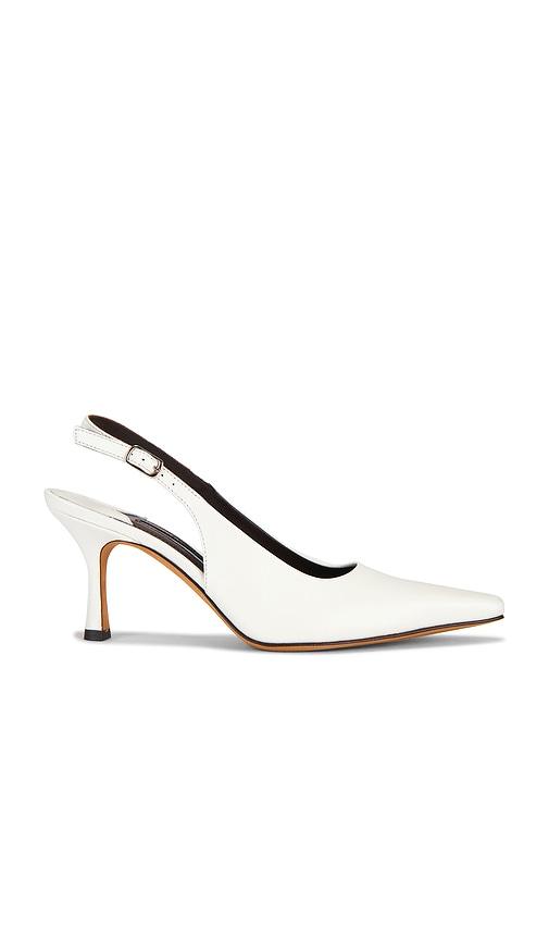 Emme Parsons Elana Slingback Pump in White by EMME PARSONS