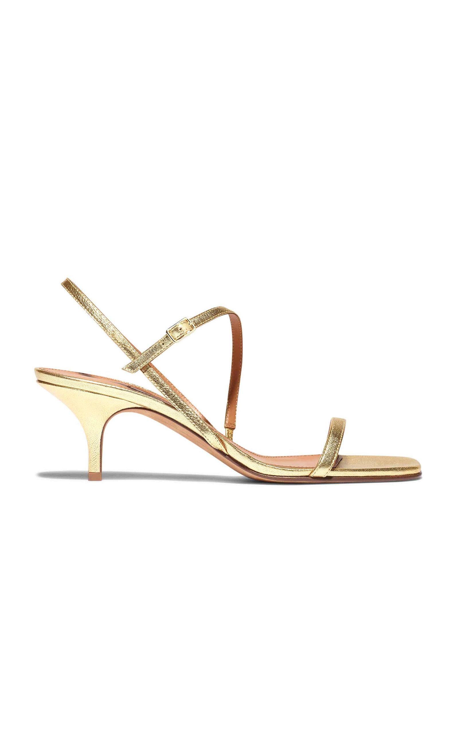 Emme Parsons - Hugo Metallic Leather Sandals - Gold - - Moda Operandi by EMME PARSONS