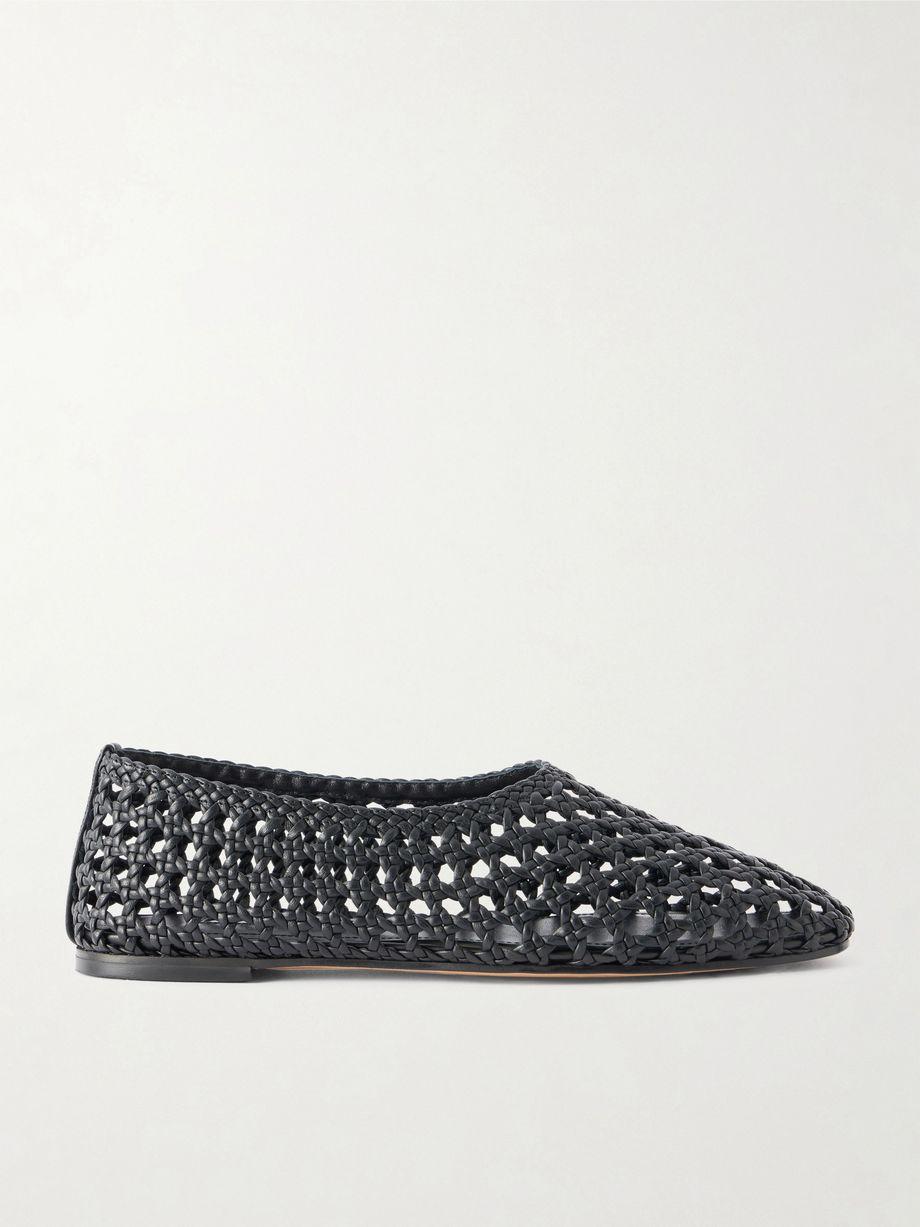 High Throat woven leather ballet flats by EMME PARSONS