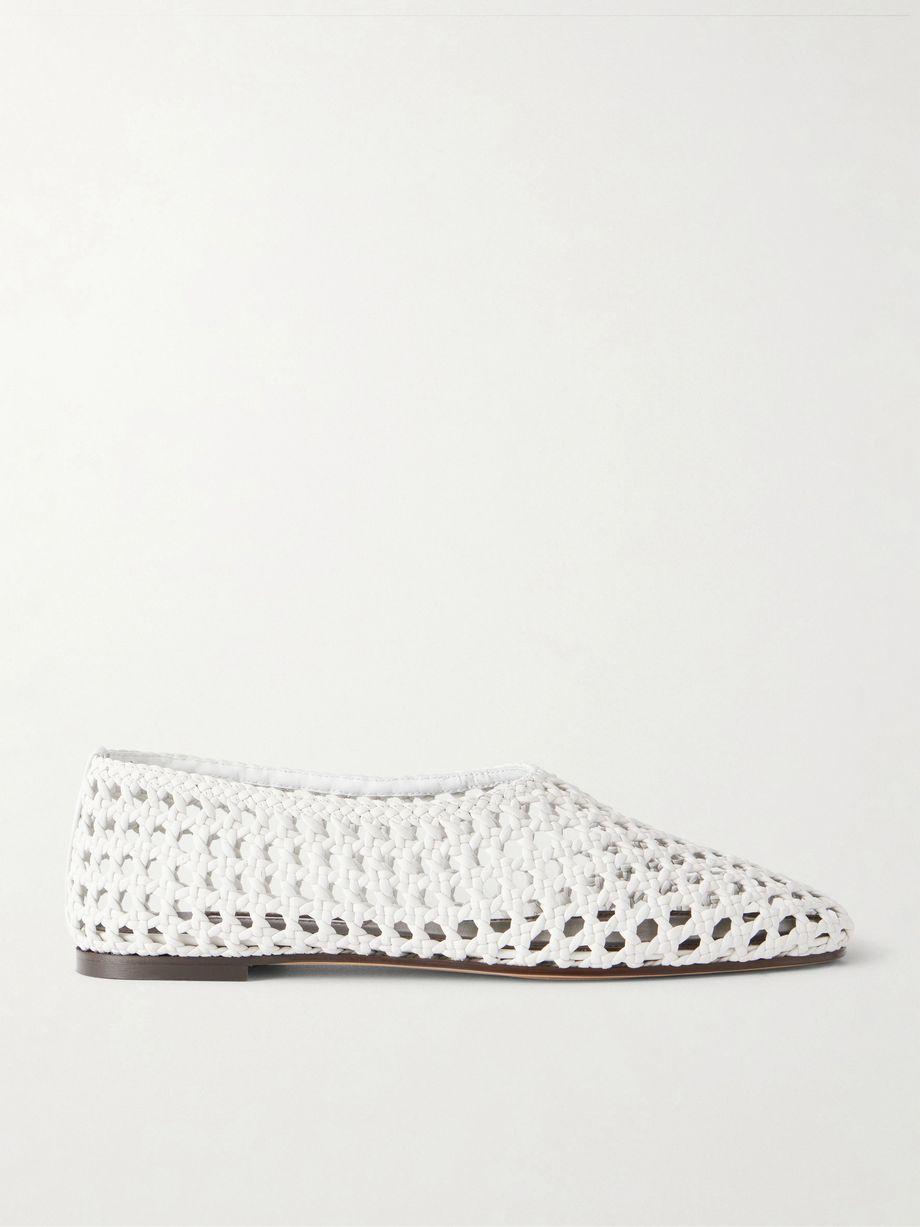 High Throat woven leather ballet flats by EMME PARSONS