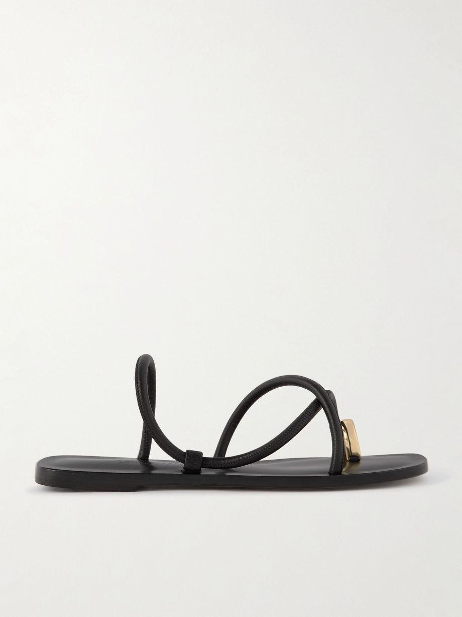 Laurie leather and gold-tone sandals by EMME PARSONS