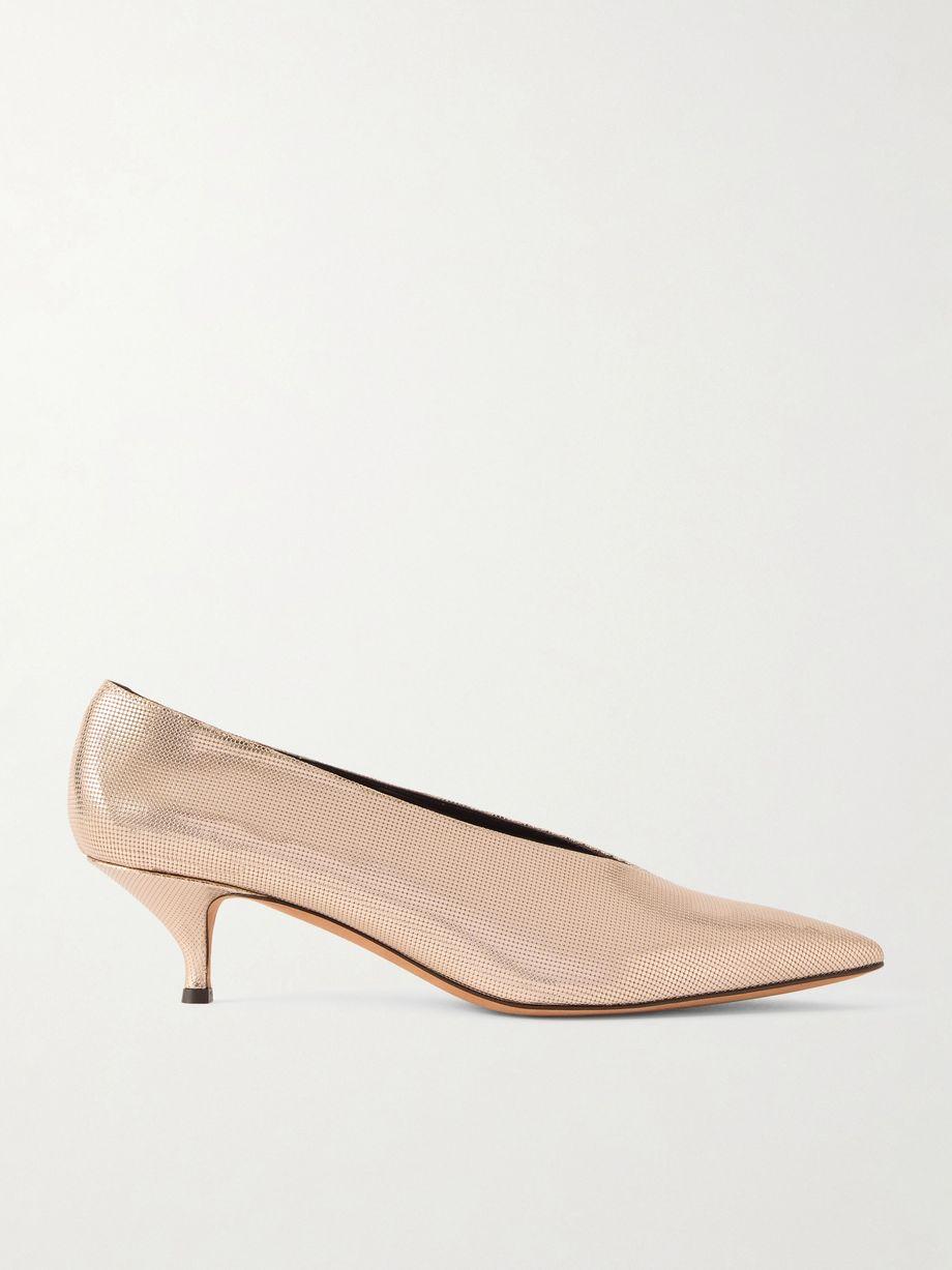 Veneto metallic textured-leather pumps by EMME PARSONS