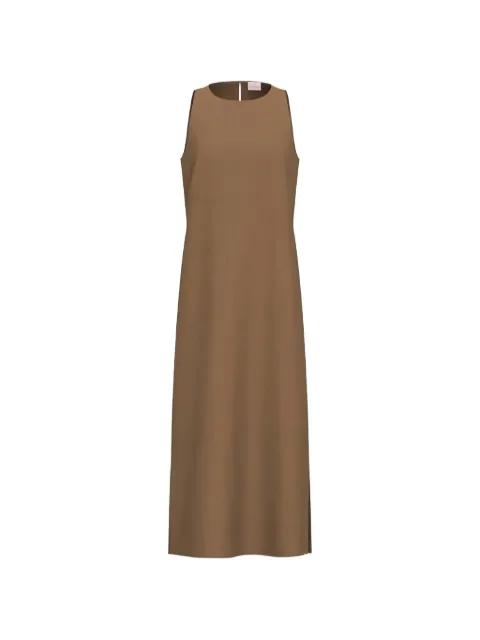 sleeveless side-slit maxi dress by EMME