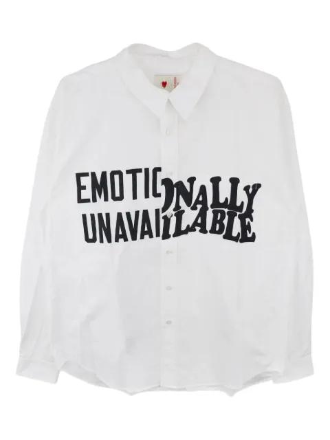 logo-print shirt by EMOTIONALLY UNAVAILABLE