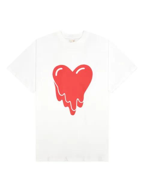 melting-heart logo T-shirt by EMOTIONALLY UNAVAILABLE