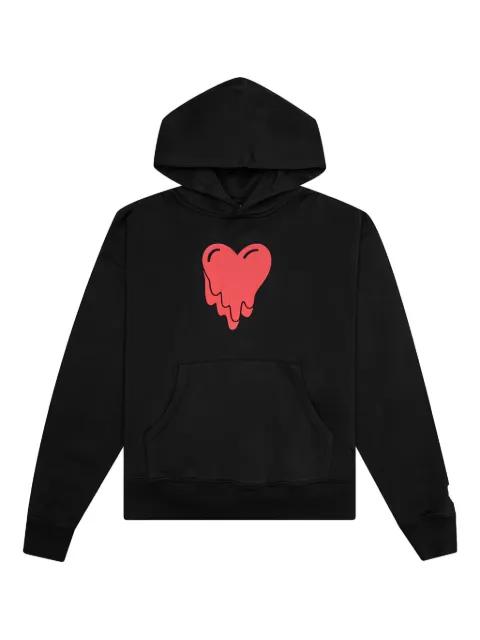 melting-heart logo hoodie by EMOTIONALLY UNAVAILABLE