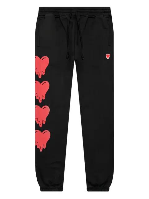melting-heart logo sweatpants by EMOTIONALLY UNAVAILABLE