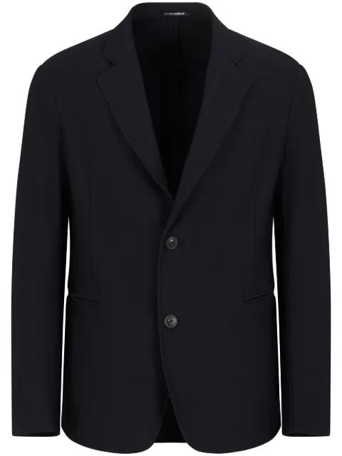 3D-patterned single-breasted blazer by EMPORIO ARMANI