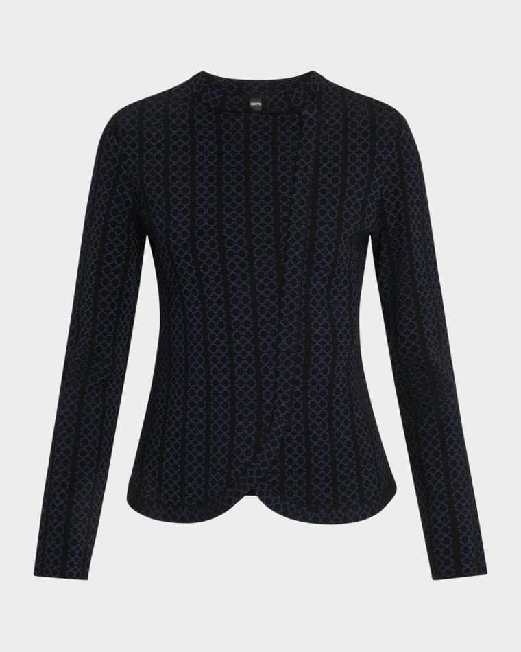 Asymmetric Knit Jersey Jacket by EMPORIO ARMANI
