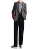 Basket Weave Logo Patch Blazer by EMPORIO ARMANI Basket Weave Logo Patch Blazer by EMPORIO ARMANI