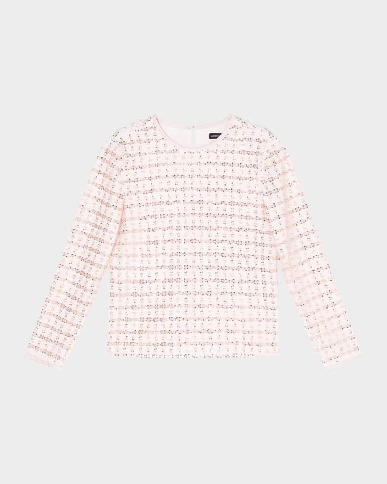 Bead & Sequin Tulle Shirt by EMPORIO ARMANI
