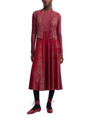 Bicolor Rib Midi Dress by EMPORIO ARMANI