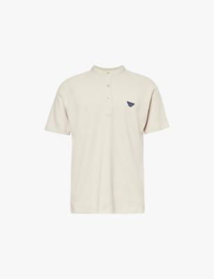 Brand-patch cotton-jersey T-shirt by EMPORIO ARMANI