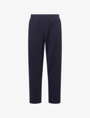 Branded Tapered-Leg Stretch-Cotton Blend Jogging Bottoms by EMPORIO ARMANI