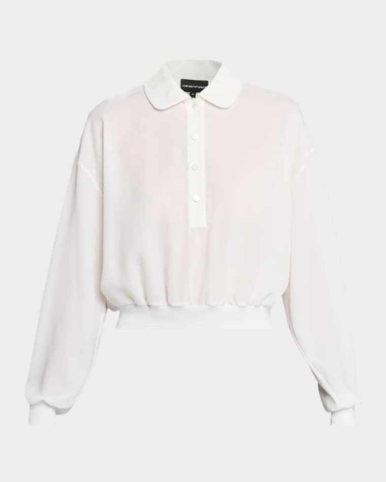 Button-Down Cotton Blouse by EMPORIO ARMANI