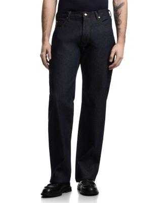 Comfort Fit Pure Cotton Jeans in Dark Blue Denim by EMPORIO ARMANI