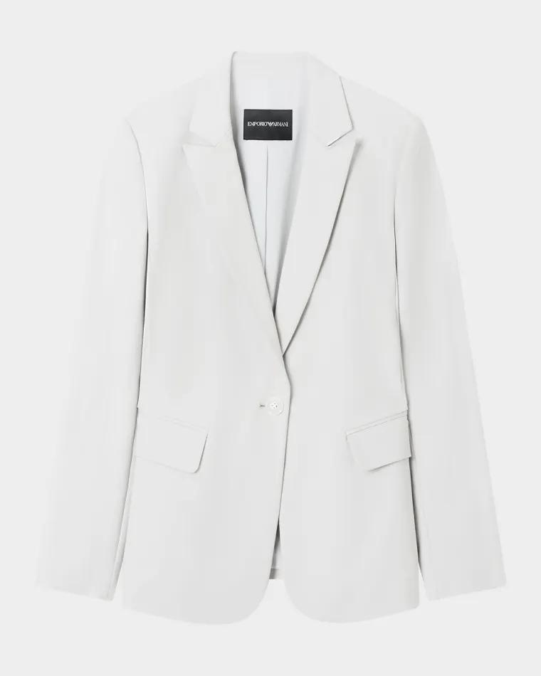Cotton Couture Single-Button Blazer by EMPORIO ARMANI