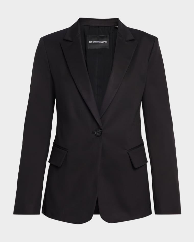 Cotton Couture Single-Button Blazer by EMPORIO ARMANI