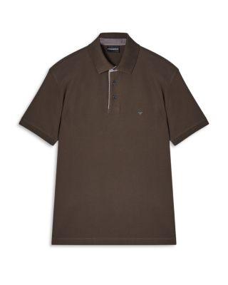 Cotton Pique Polo Shirt by EMPORIO ARMANI