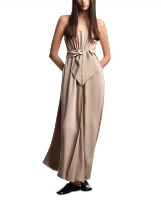 Crepe Twill Sleeveless Maxi Dress by EMPORIO ARMANI