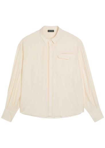 Crinkled woven shirt by EMPORIO ARMANI