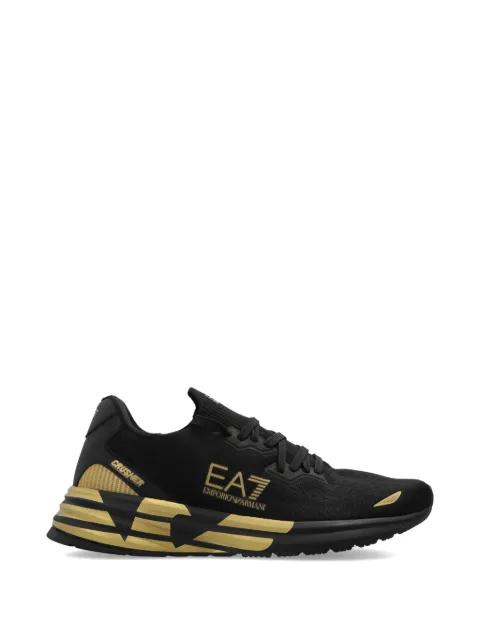 Crusher Distance logo-detail sneakers by EMPORIO ARMANI