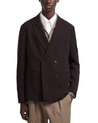 Double Breasted Peak Lapel Blazer by EMPORIO ARMANI