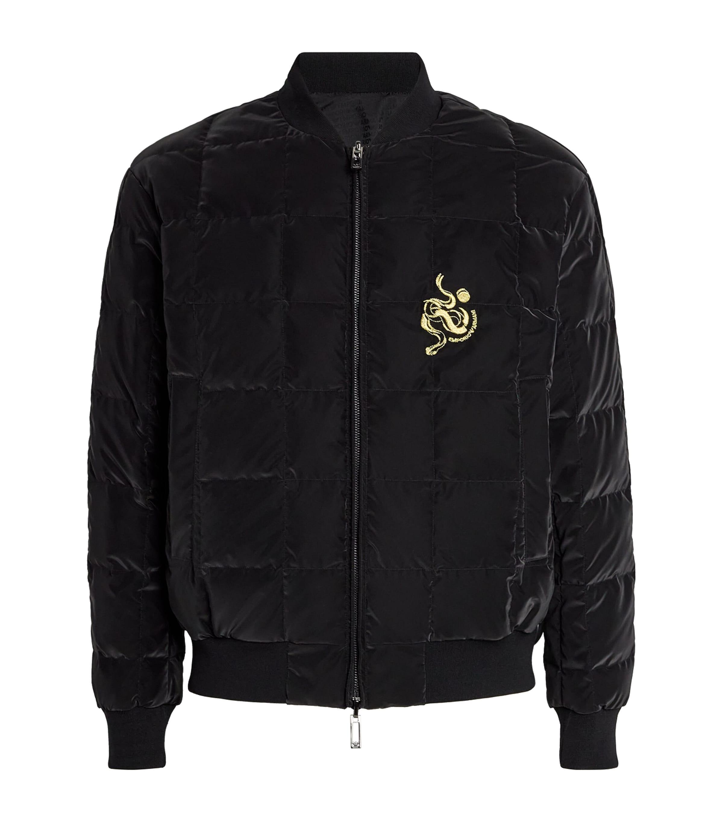 Down Reversible Lunar New Year Puffer Jacket by EMPORIO ARMANI
