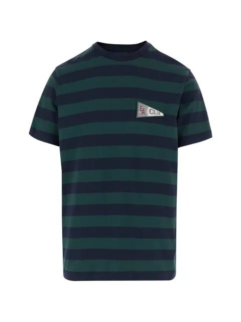 Eagle Club striped T-shirt by EMPORIO ARMANI