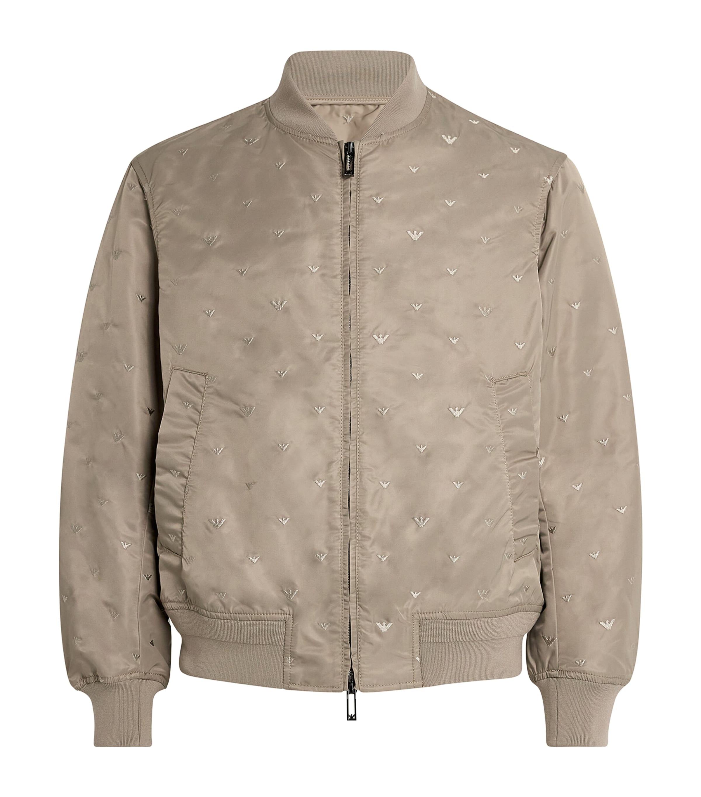 Eagle Embroidery Bomber Jacket by EMPORIO ARMANI