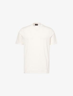 Embossed-Brand Relaxed-Fit Cotton-Jersey T-Shirt by EMPORIO ARMANI
