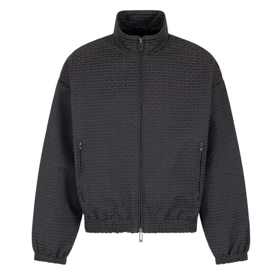 Emporio Armani All-Over Jacquard Logo Blouson by EMPORIO ARMANI