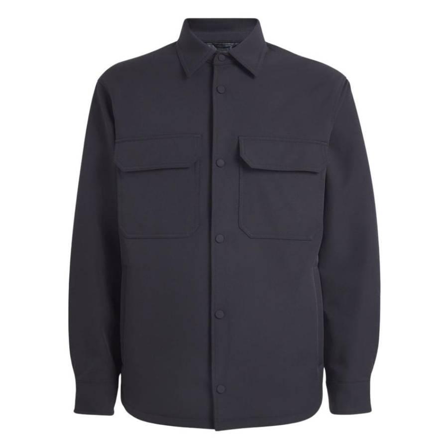 Emporio Armani Comfort-Fit Nylon Shirt Jacket by EMPORIO ARMANI