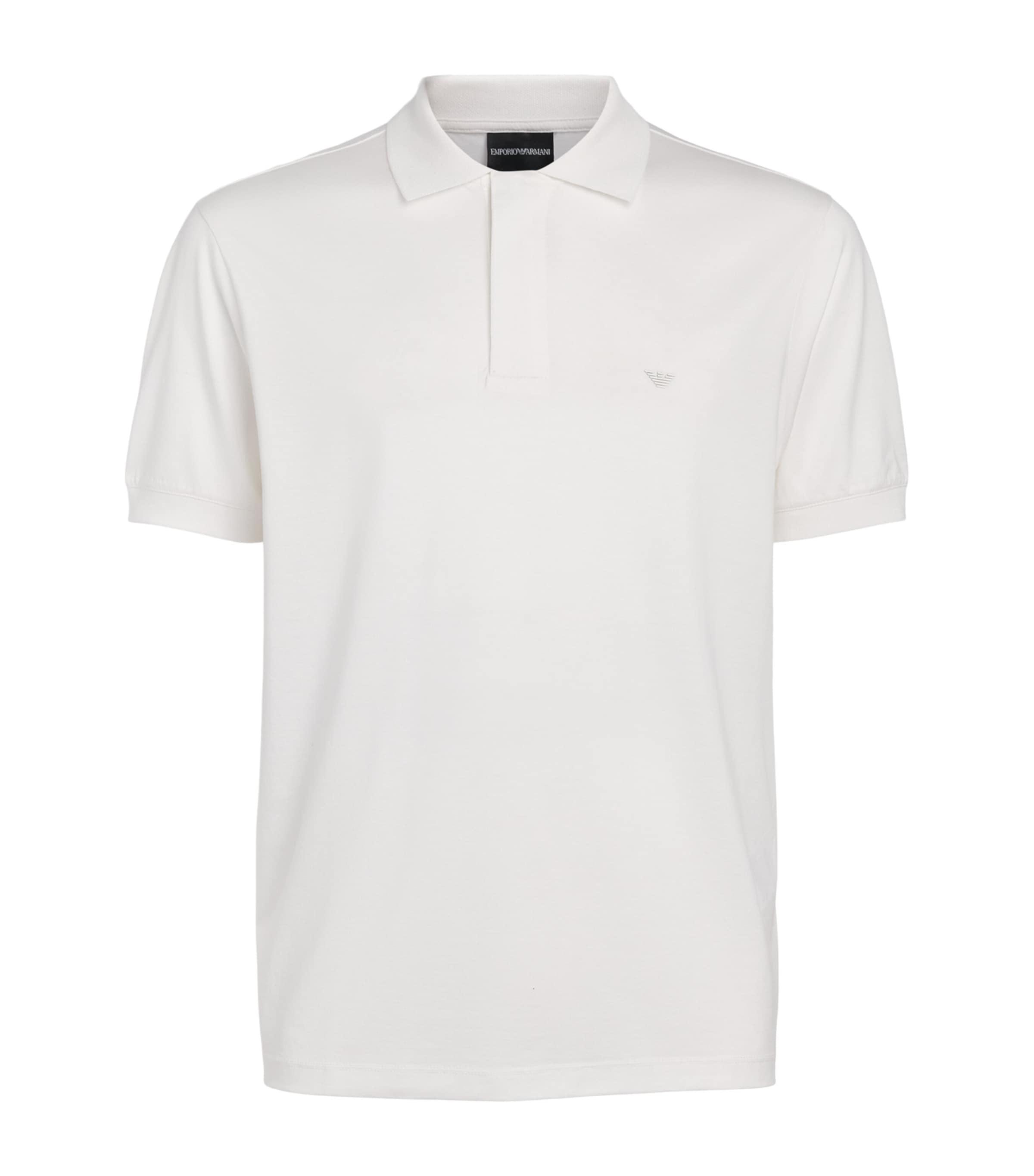 Emporio Armani Concealed-Placket Logo Polo Shirt by EMPORIO ARMANI