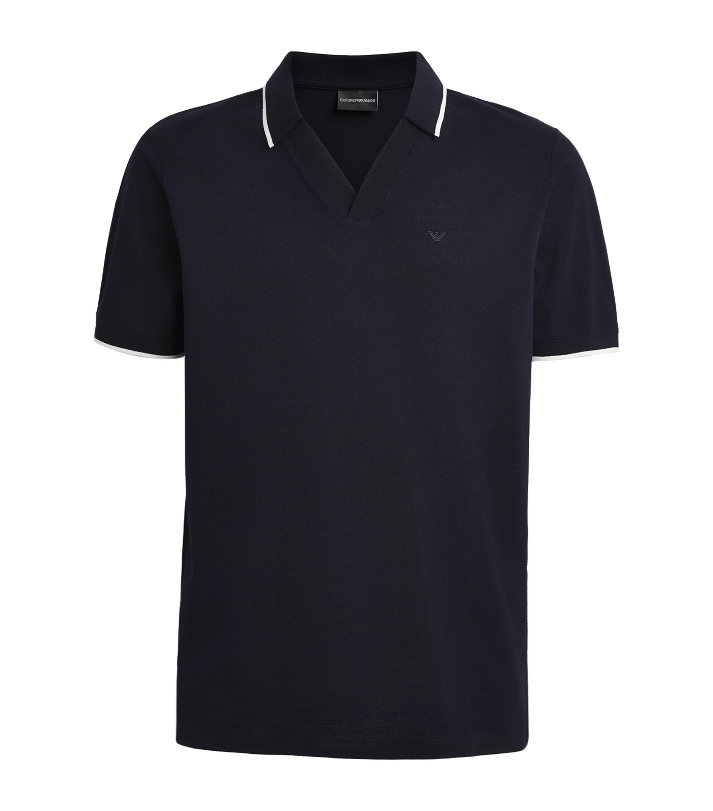 Emporio Armani Cotton Logo Polo Shirt by EMPORIO ARMANI
