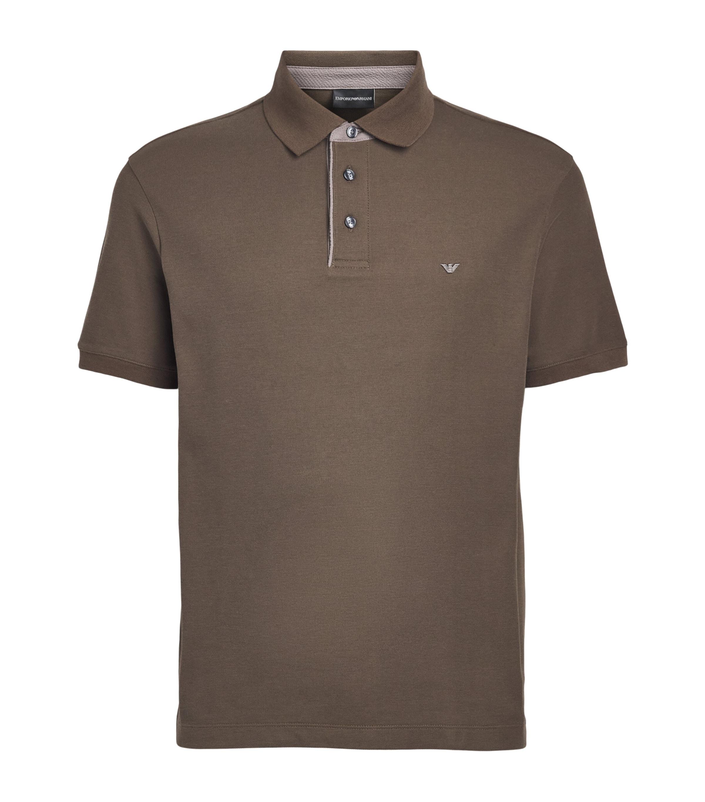 Emporio Armani Cotton Logo Polo Shirt by EMPORIO ARMANI