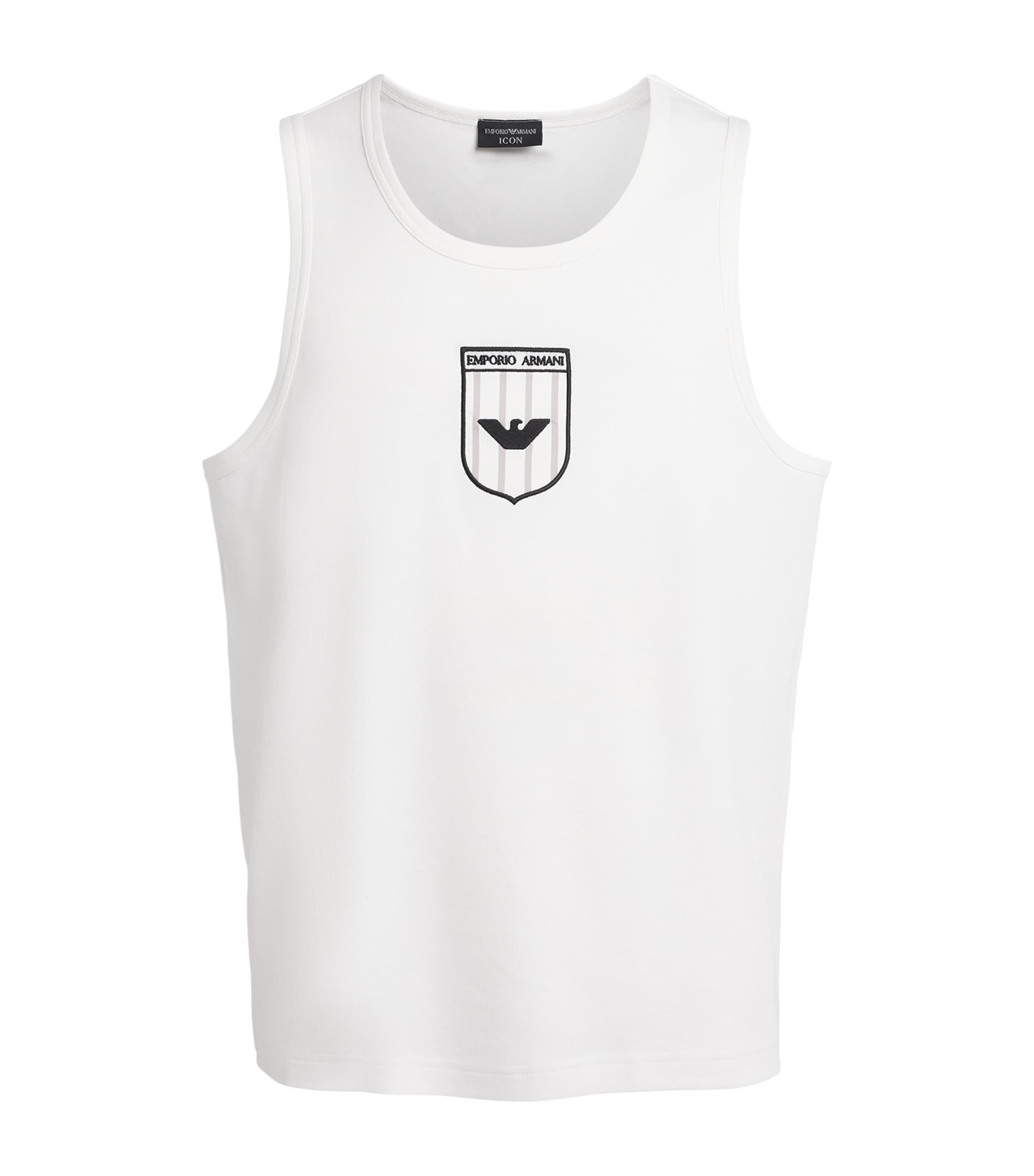 Emporio Armani Cotton Logo Tank Top by EMPORIO ARMANI
