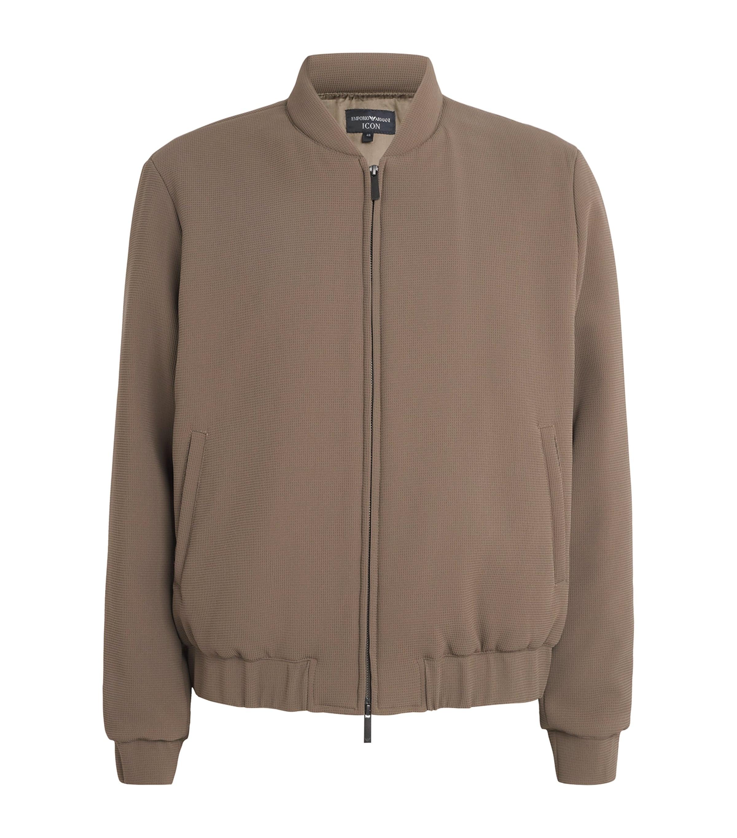 Emporio Armani Crêpe Jersey Bomber Jacket by EMPORIO ARMANI