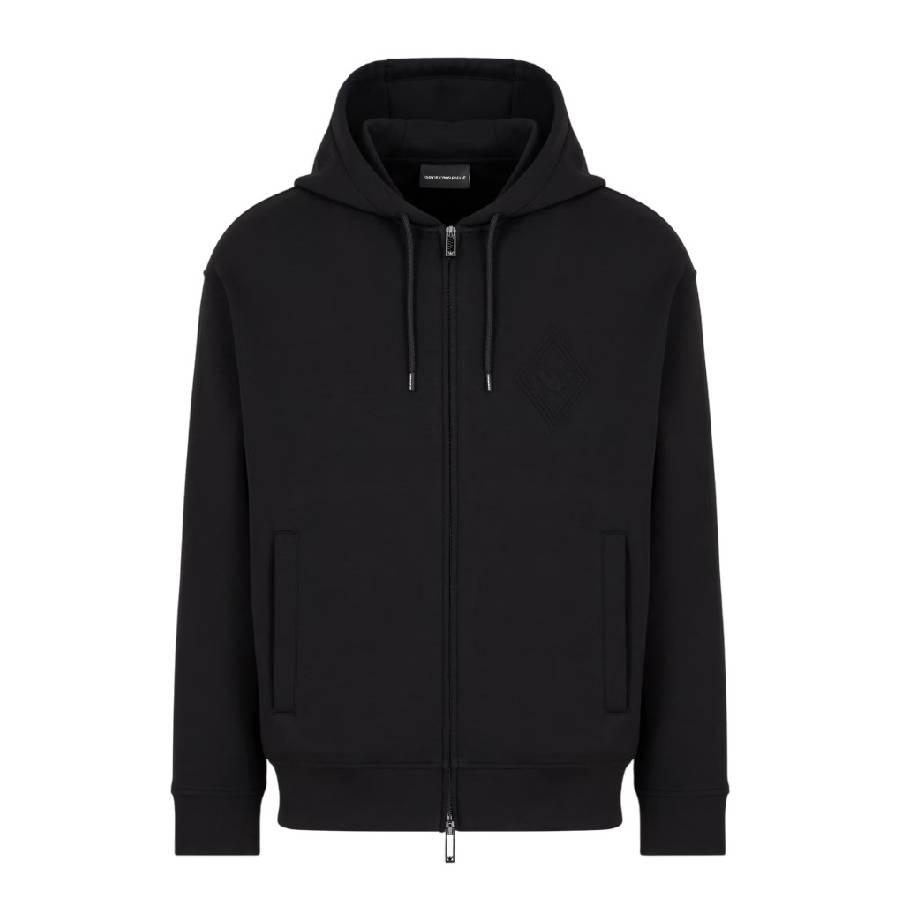 Emporio Armani Embossed Eagle Hooded Sweatshirt by EMPORIO ARMANI