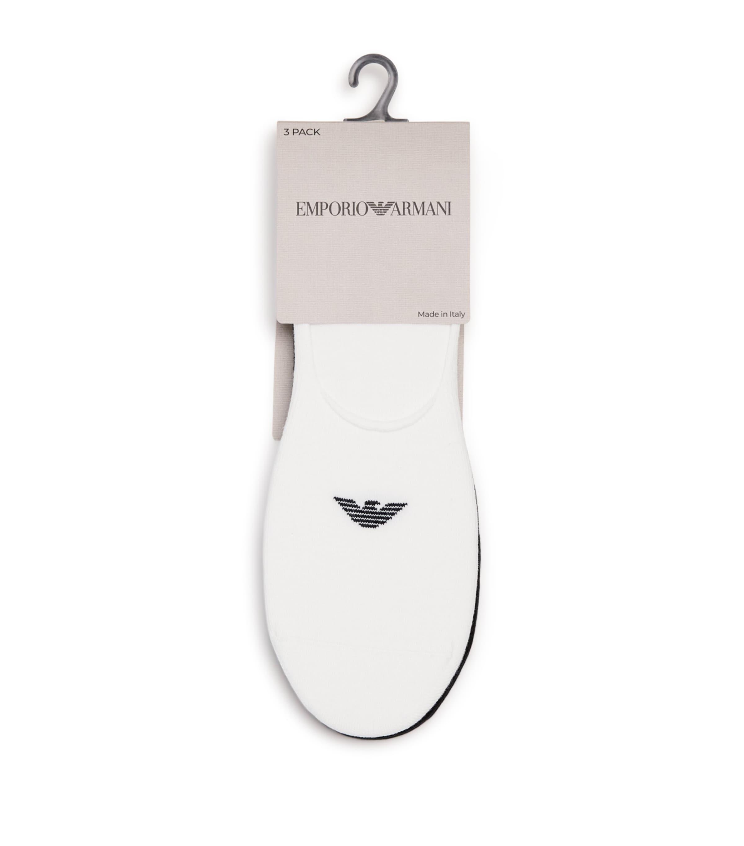 Emporio Armani Invisible Logo Socks (Pack of 3) by EMPORIO ARMANI