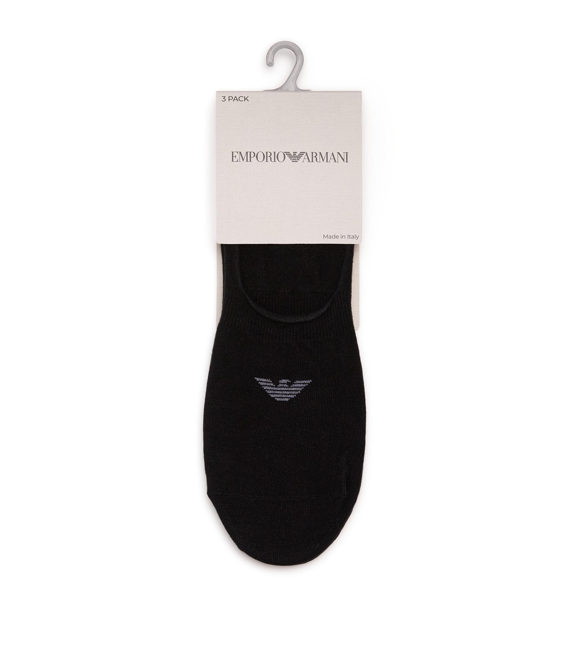 Emporio Armani Invisible Logo Socks (Pack of 3) by EMPORIO ARMANI