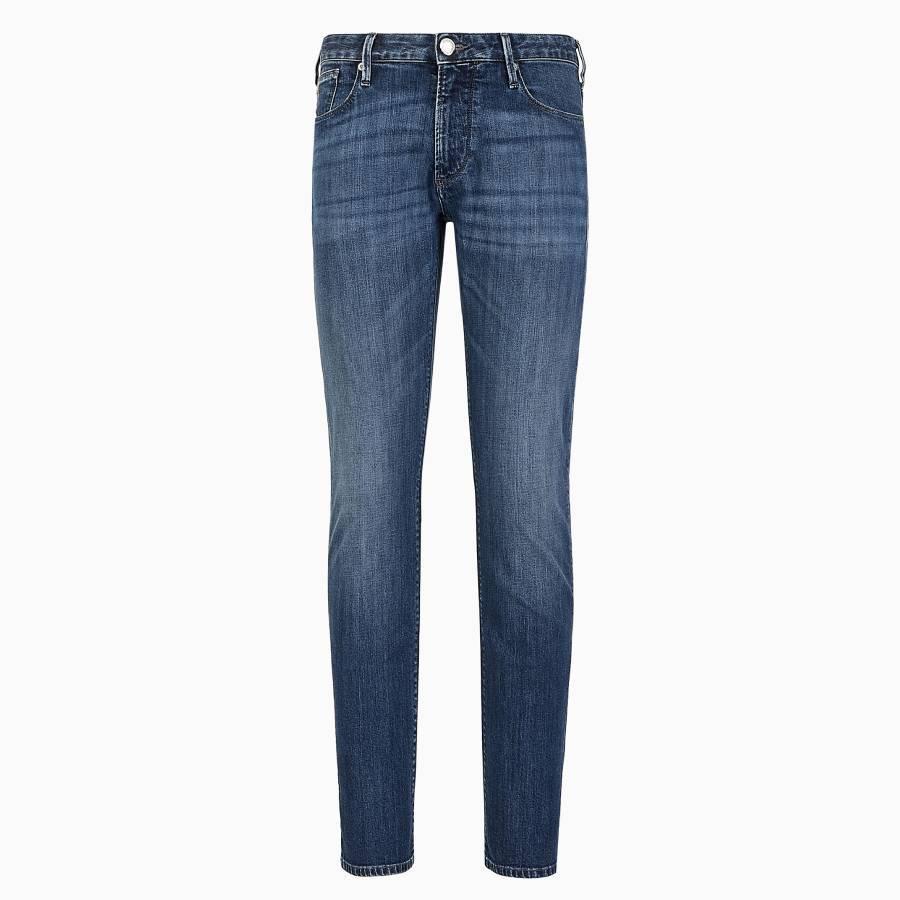 Emporio Armani J06 Slim-Fit Twill-Melange Jeans by EMPORIO ARMANI