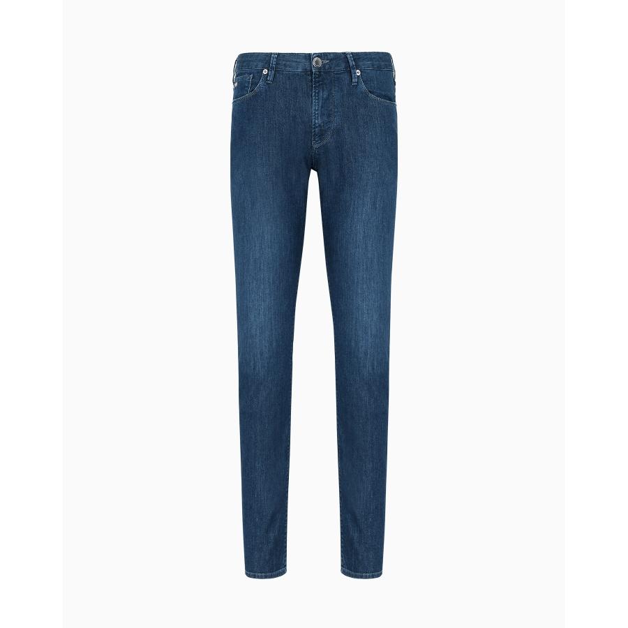 Emporio Armani J06 Slim-Fit Worn-Effect Denim Jeans by EMPORIO ARMANI