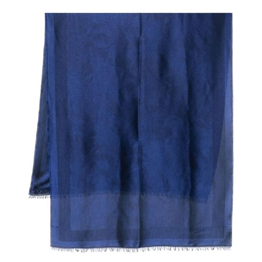 Emporio Armani Jacquard Frayed Edge Scarf by EMPORIO ARMANI