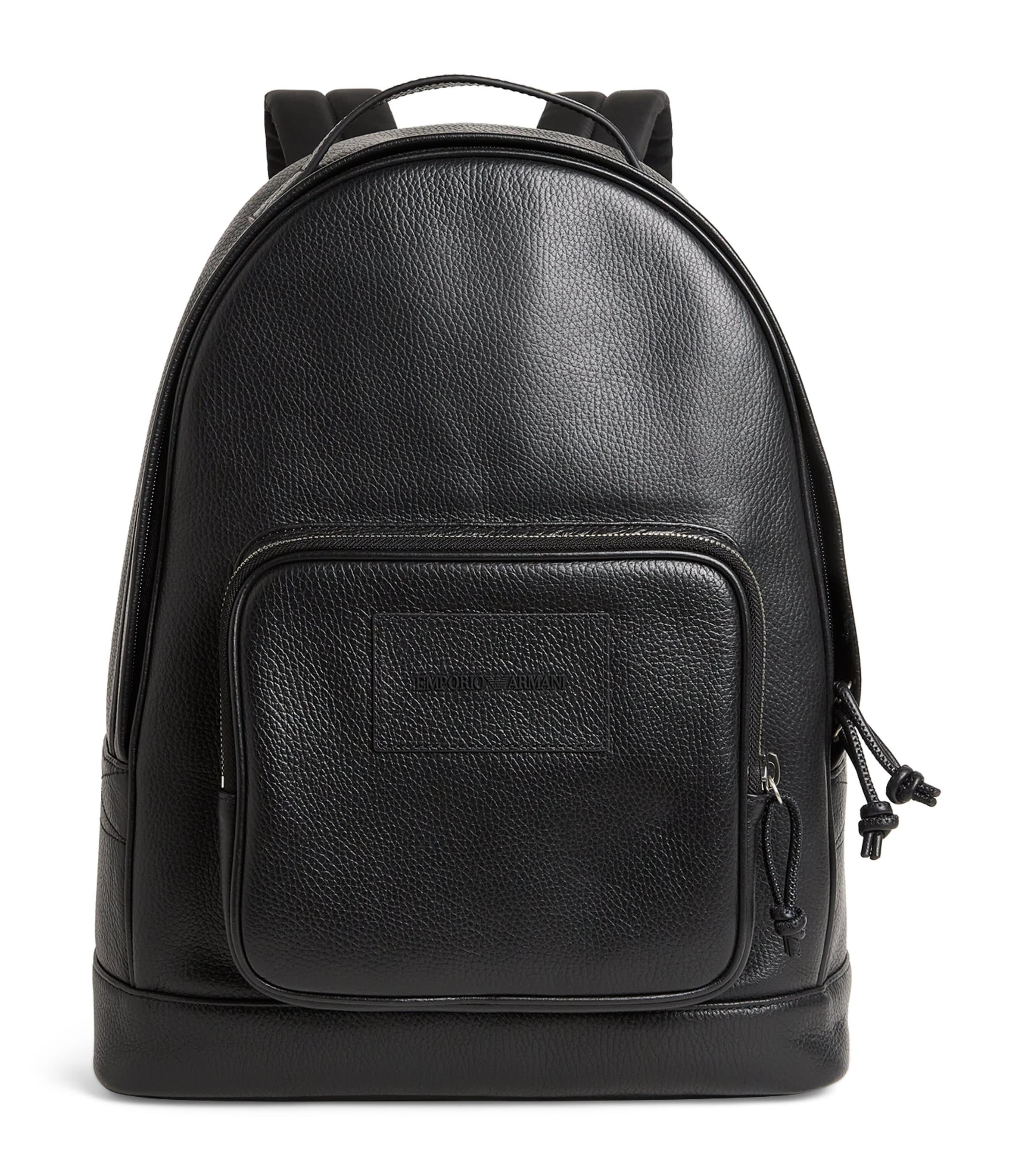 Emporio Armani Leather Backpack by EMPORIO ARMANI