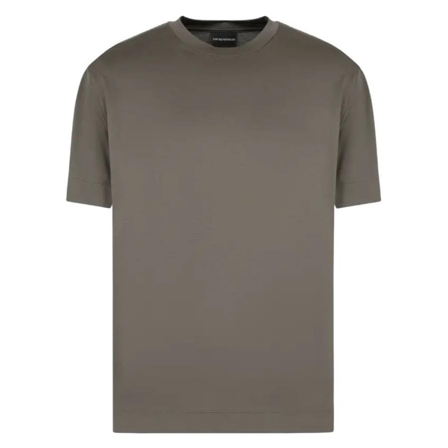 Emporio Armani Logo Tape Lyocell-Blend T-Shirt by EMPORIO ARMANI