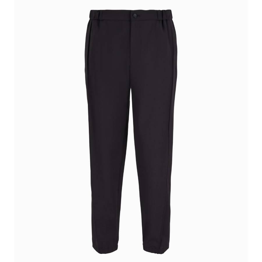 Emporio Armani Natural Stretch Canvas Trousers by EMPORIO ARMANI